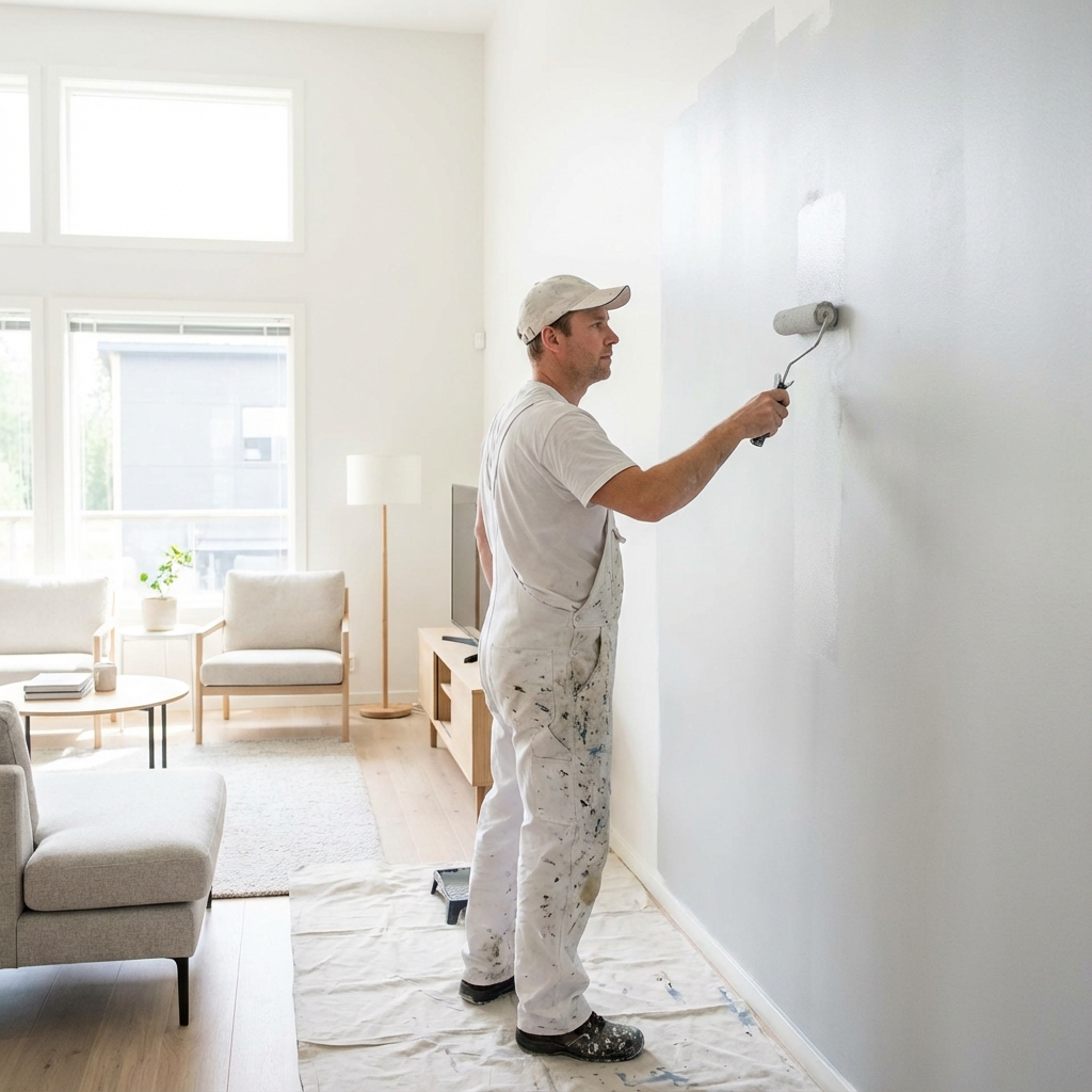 Maler bei der Arbeit